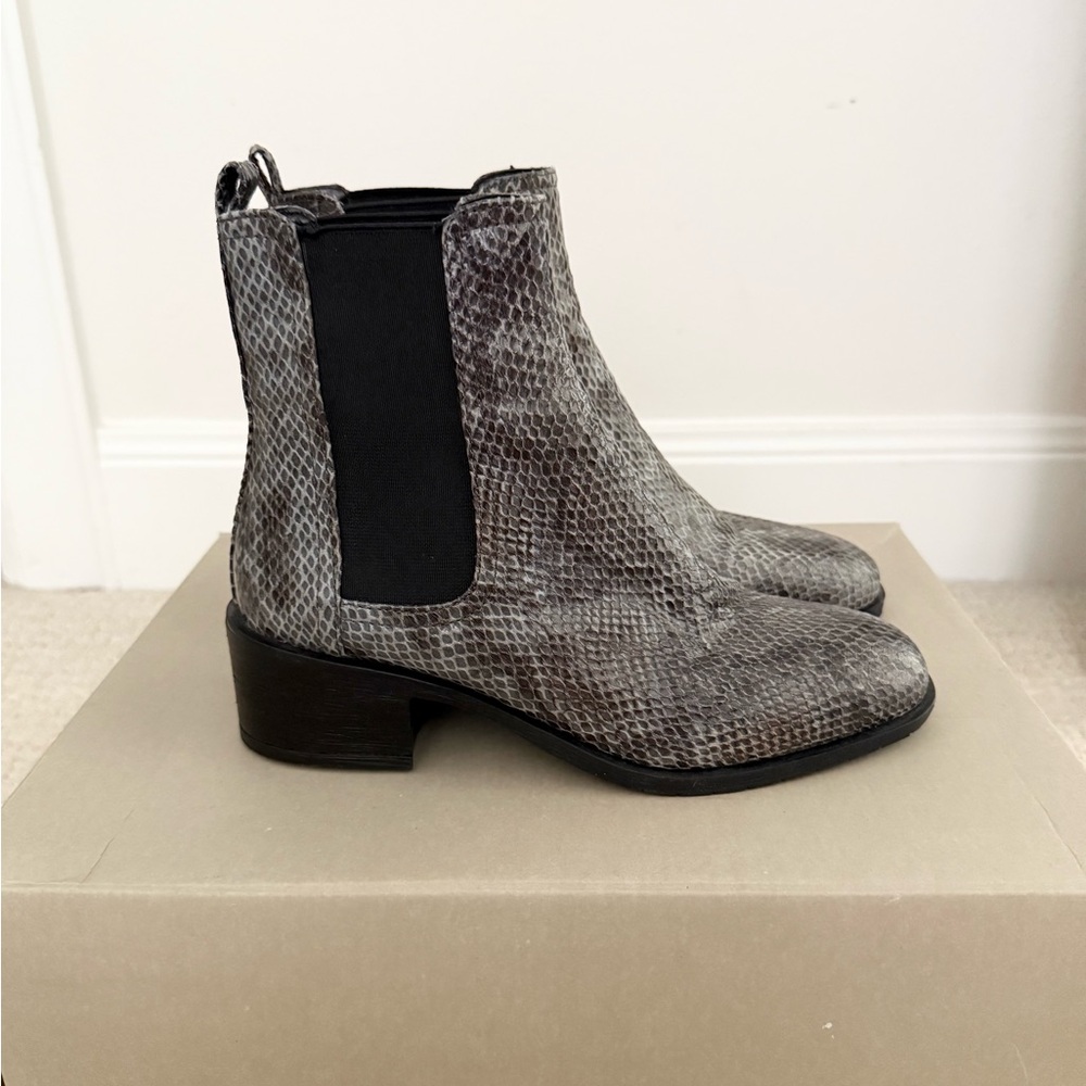 Snakeskin Ankle Boots